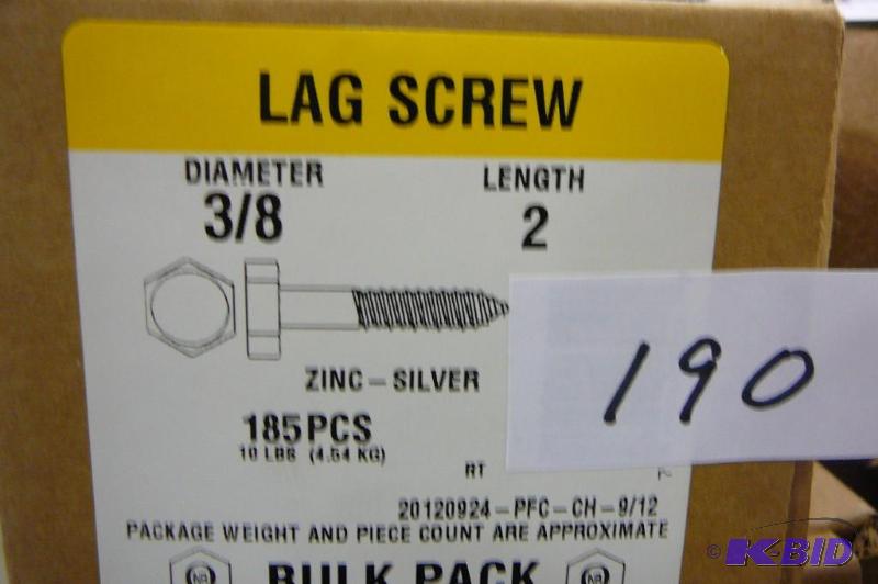 10 Lbs 38 x 2 Lag Screws...