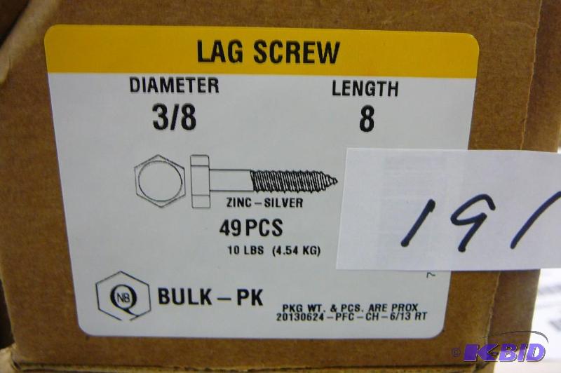 10 Lbs 38 x 8 Lag Screws...