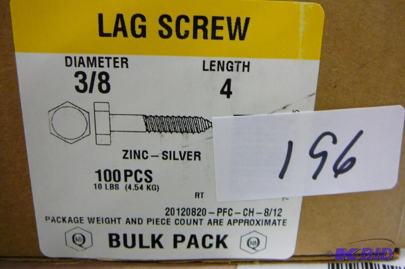 10 Lbs 38 x 4 Lag Screws...
