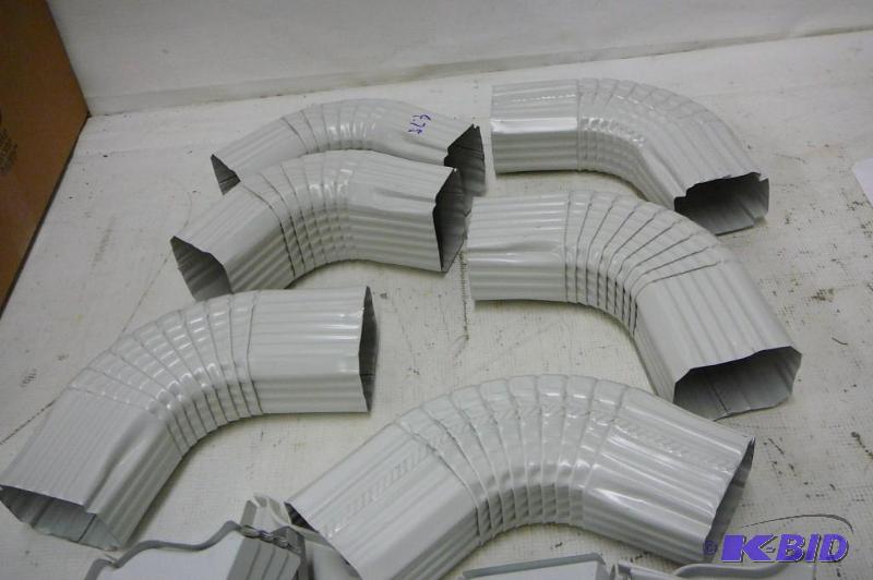 Gutter Parts white WH20 6-Elbows 21 end caps...