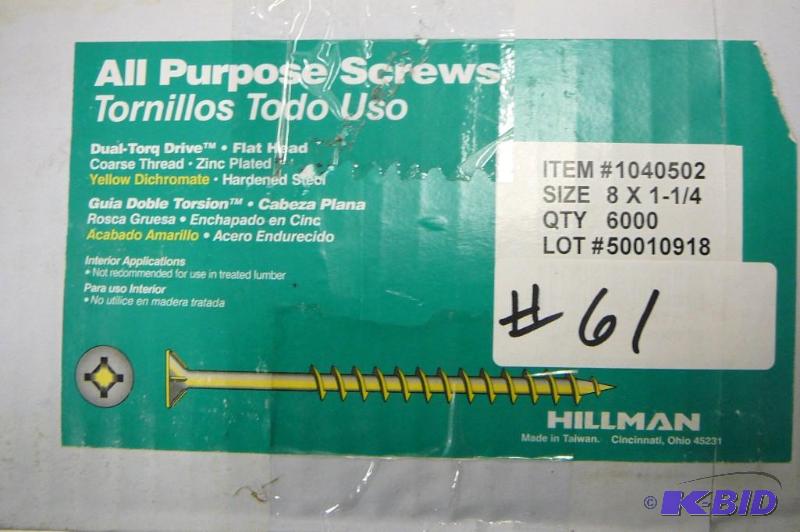 All Purpose Screws 8 x 1 14 qty 6000 Hillman...