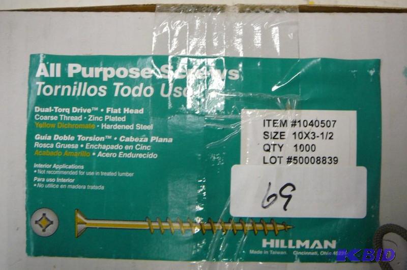 All purpose screws 10 x 3 12 qty 1000 Hillma...