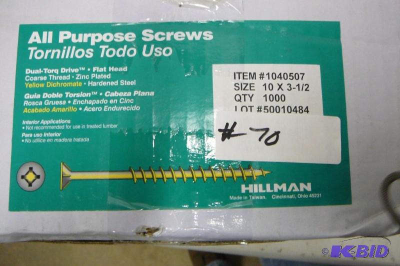 All purpose screws 10 x 3 12 qty 1000 Hillma...