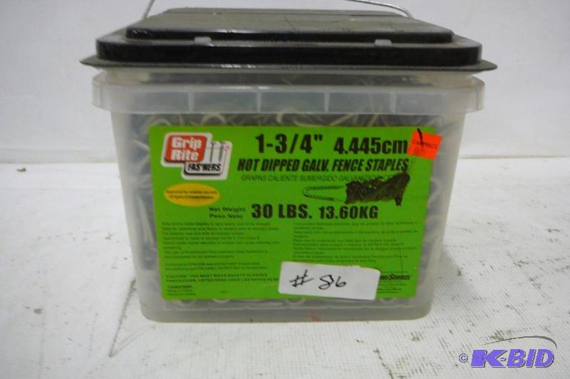 Hot Dipped Galv Fence Staples 1 34 30ILB...