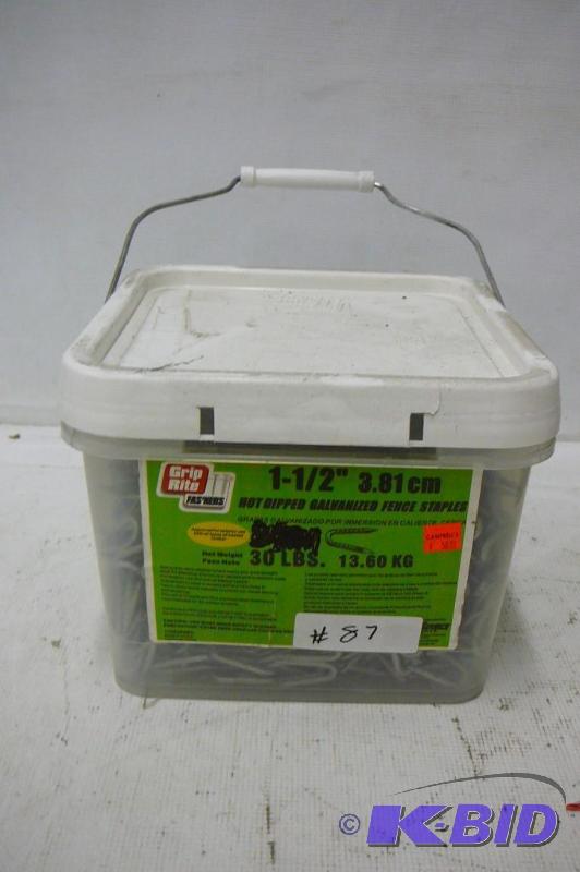 Hot Dipped Galv Fence Staples 30 lbs 1 12...