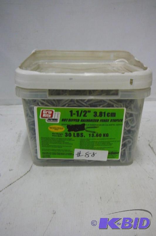 Hot Dipped Galv Fence Staples 30 lbs 1 12...