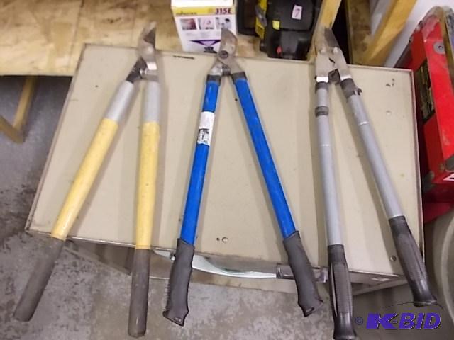 3 Heavy Duty Tree &amp Brush Pruners...