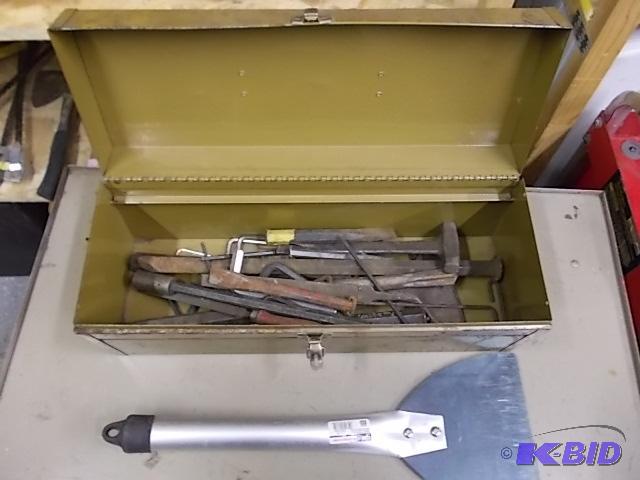 Tool Box With Tools, Wrenches, Chisels &amp ...