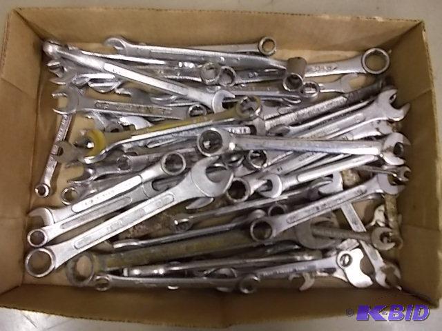 Large Assortment Of Open &amp Box Wrenches...