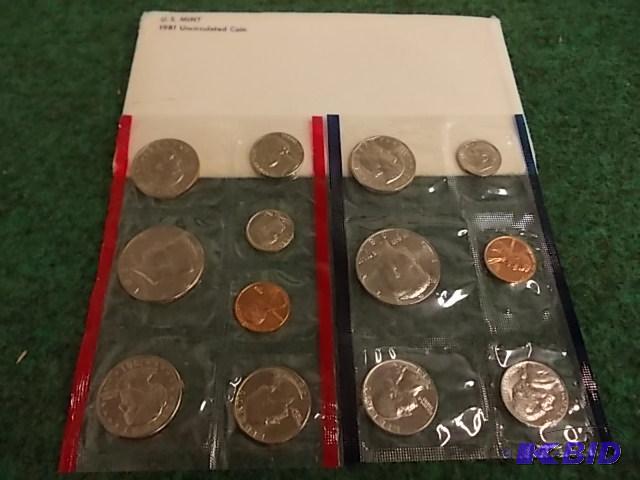 lot 3 image: 1981 US Mint Set P & D...