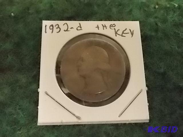 lot 32 image: 1932 D Washington Quarter...
