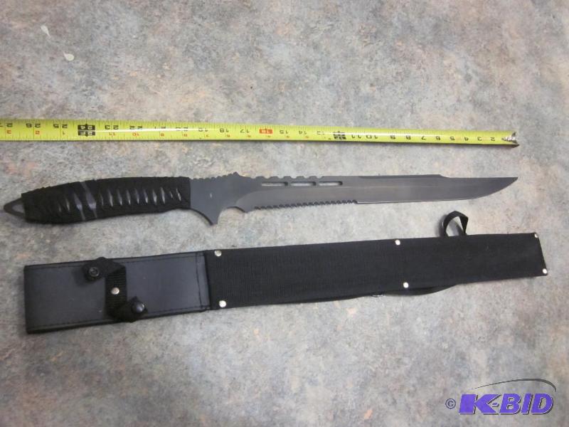 lot 10 image: 26 inch Frost Cutlery multi purpose knife wit...