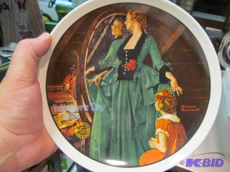 GRANDMAS COURTING DRESS collector plate by NORMAN ROCKWELL