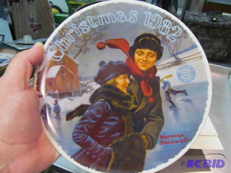 CHRISTMAS COURTSHIP Collector Plate by  NORMAN ROCKWELL