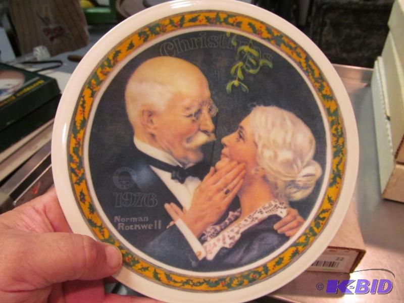 GOLDEN CHRISTMAS Collector Plate by  NORMAN ROCKWELL