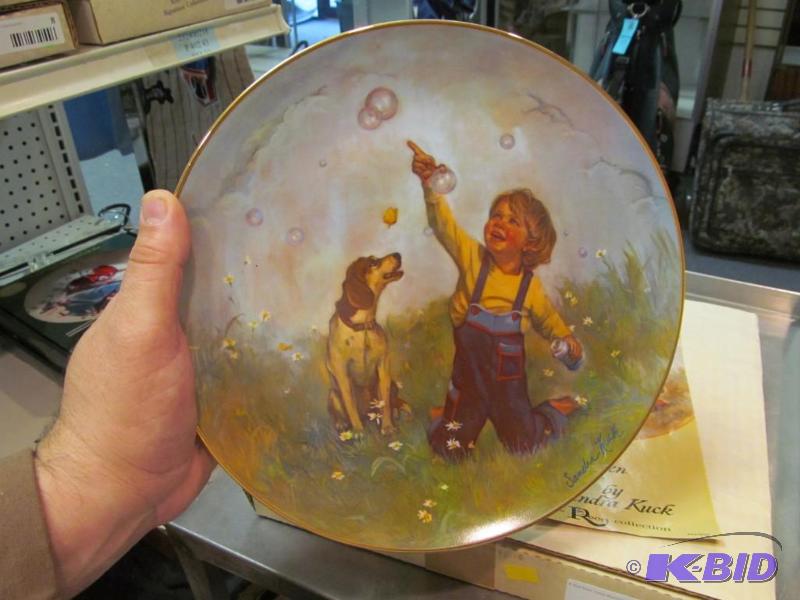 BUBBLES Collector Plate by  SANDRA KUCK