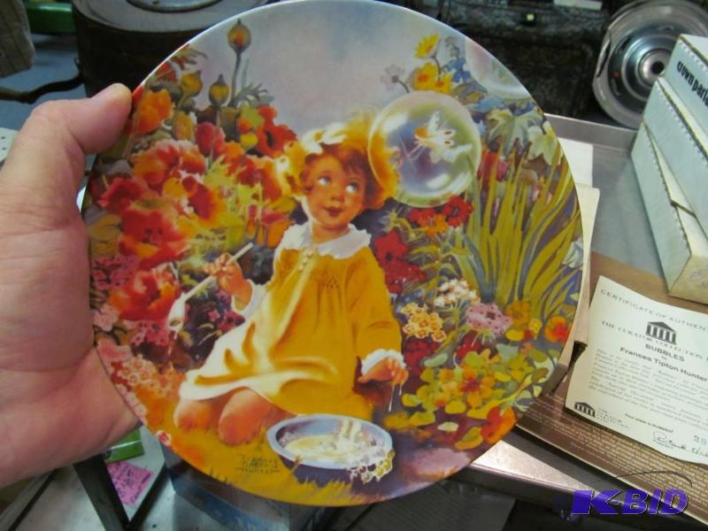 BUBBLES Collector Plate by Frances Tipton Hunter