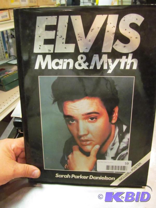 ELVIS  MAN AND MYTH BOOK BY SARAH PARKER DANIELSON--POSTER INCLUDED