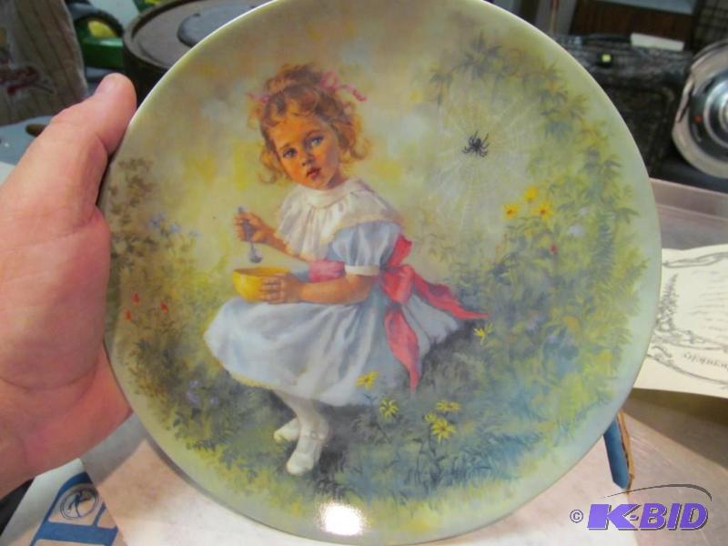 LITTLE MISS MUFFET Collector Plate by JOHN  McCLELLAND