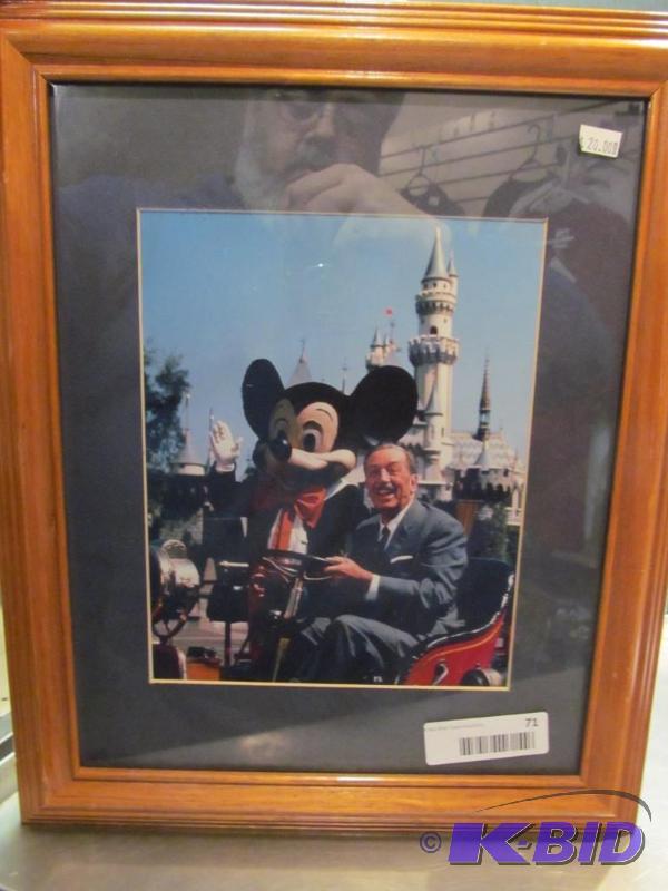 WALT DISNEY AND MICKEY MOUSE FRAMED PICTURE
