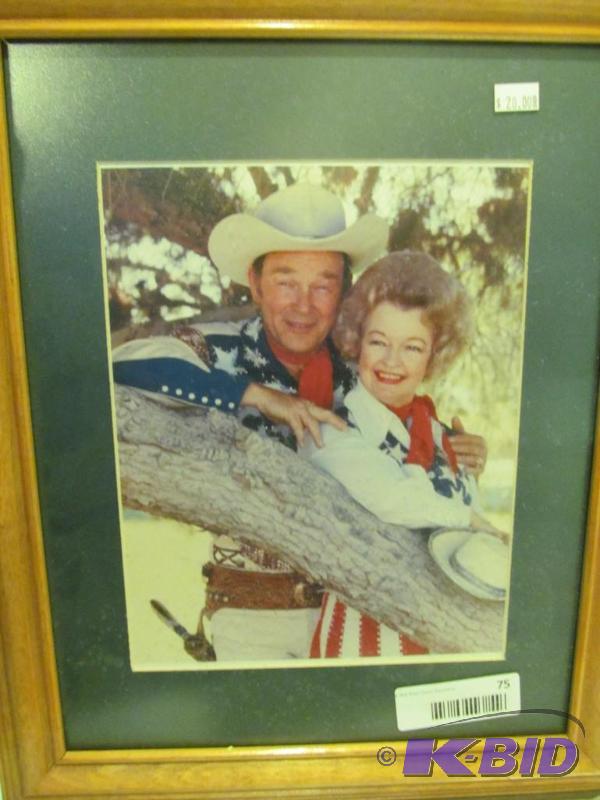 ROY ROGERS AND DALE EVANS FRAMED PICTURE
