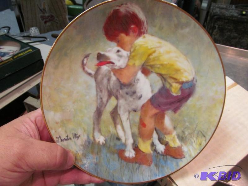 BEST FRIENDS  collector plate by THORNTON UTZ