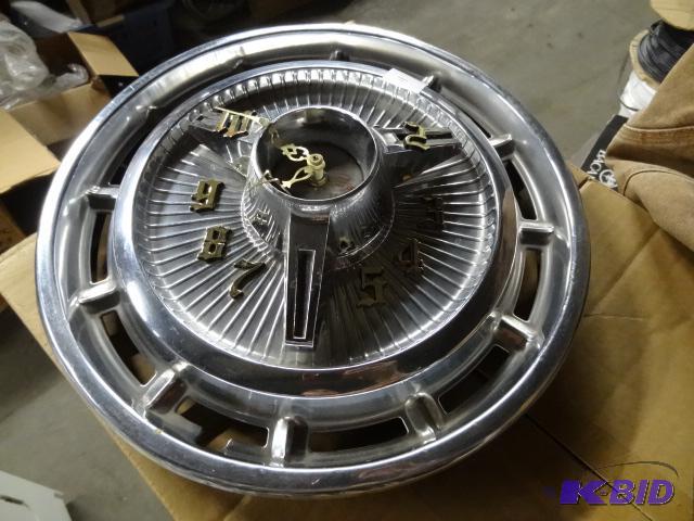 lot 141 image: Real Hubcap Made into a Clock...