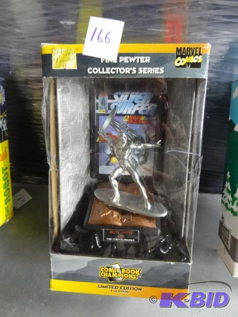 lot 166 image: Marvel Fine Pewter Silver Suiter 1996...