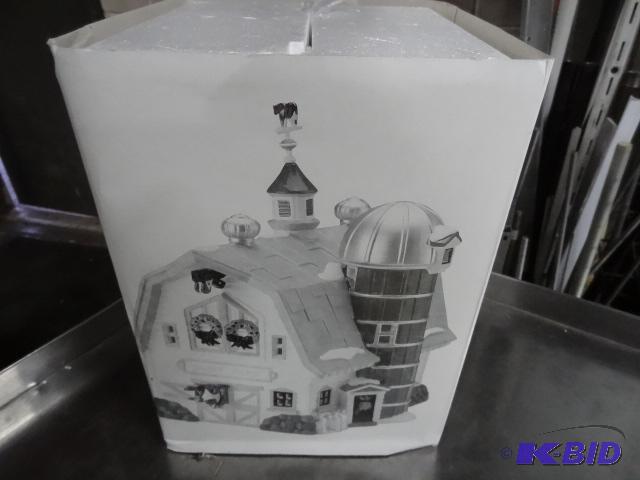 lot 219 image: Dept 56 Snow Village Dairy Barn...