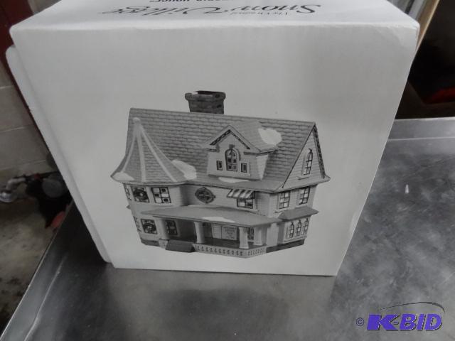 lot 223 image: Dept 56 Snow Villages The Doctors House...