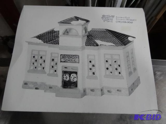 lot 226 image: Dept 56 Snow Village Jefferson School...