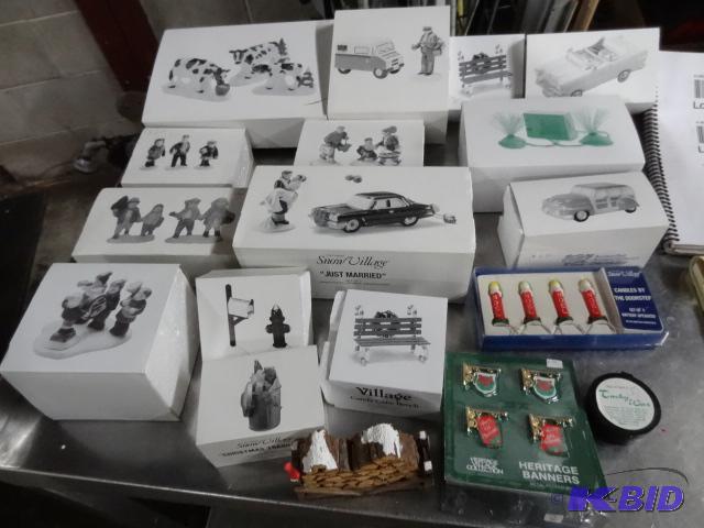 lot 232 image: Dept 56 Snow Village Village Accessories...