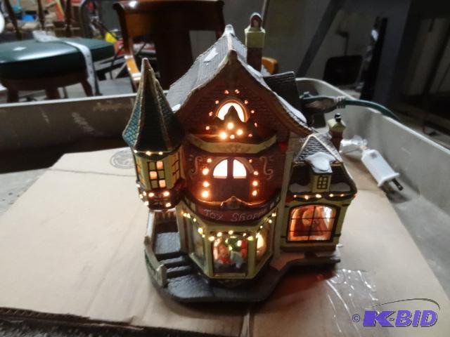 lot 4 image: Enchanted Forest Fiber Optic Porcelain Lighte...