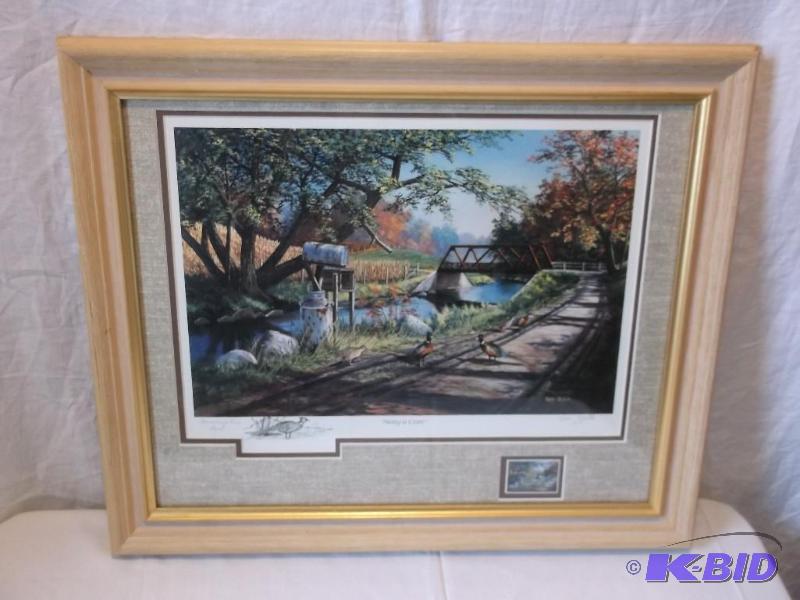 Beautiful commemorative print &quotNary a Ca...