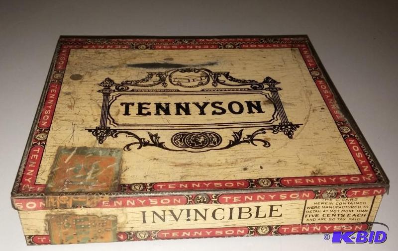 Vintage Tennison Metal Cigar Box---Perfect Co...