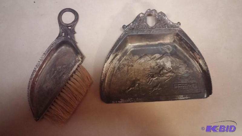 Vintage Stainless Crumb Duster with Indian de...