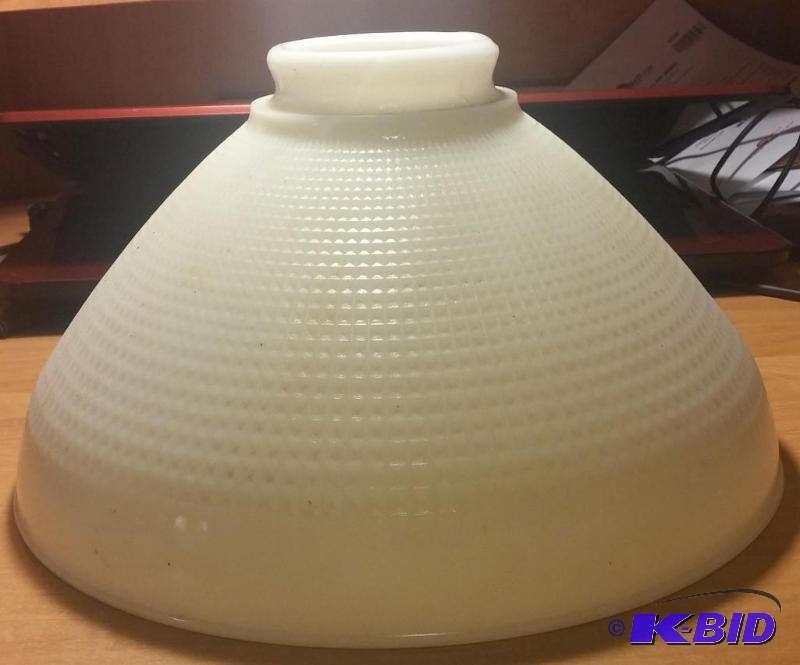 Vintage Lamp Shade, White glass...