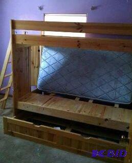 Wooden Bunk Bed. This is bed is in good used ...