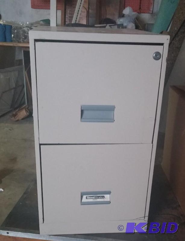2 drawer metal file cabinet...