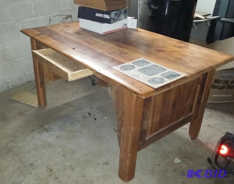 BARNWOOD DESK. This desk has been constructed...
