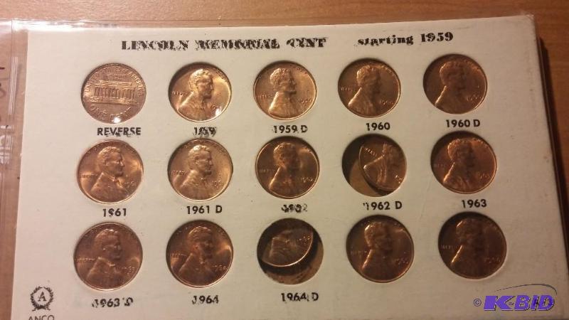 Complete Lincoln Memorial Penny Set...
