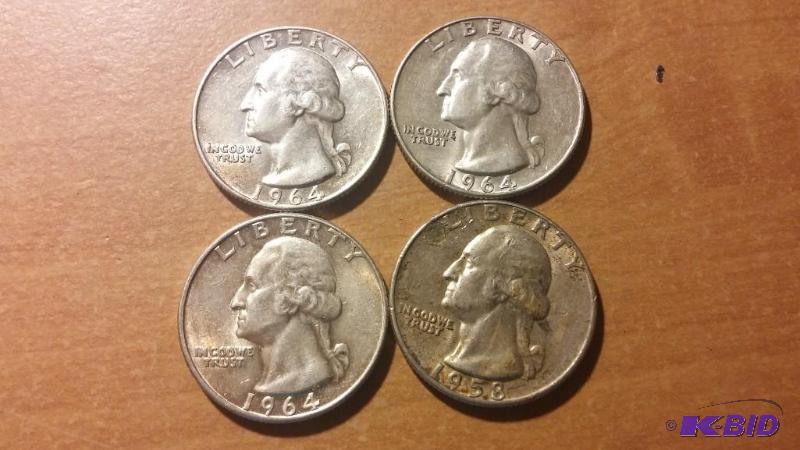Lot of 4 Silver quarters...