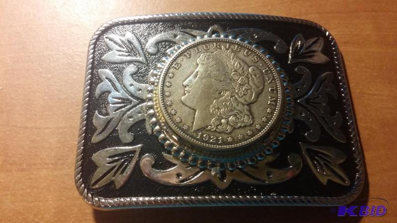 1921 Morgan Silver Dollars in Silver Plated B...