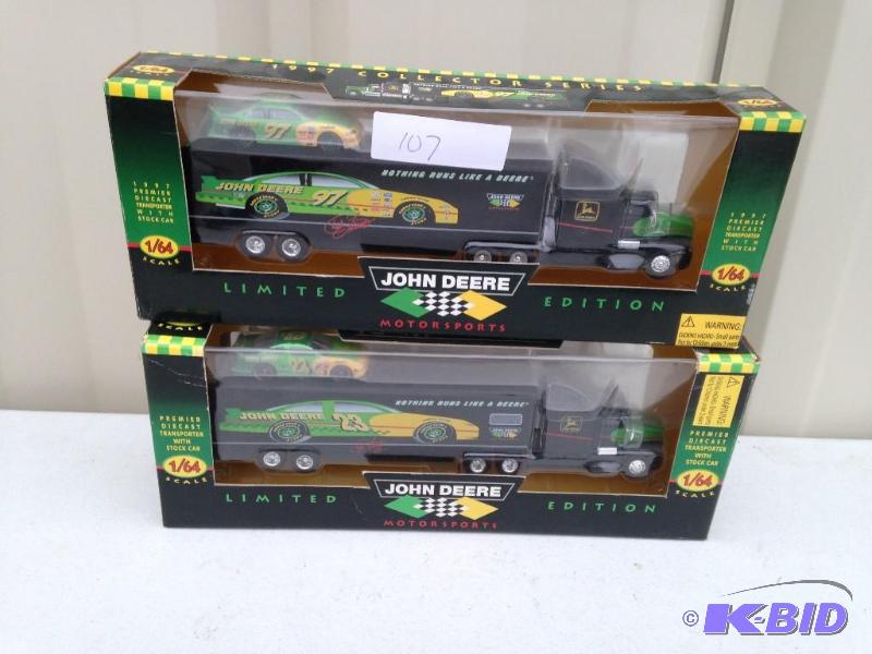 lot 107 image: 2 john Deere Haulers
