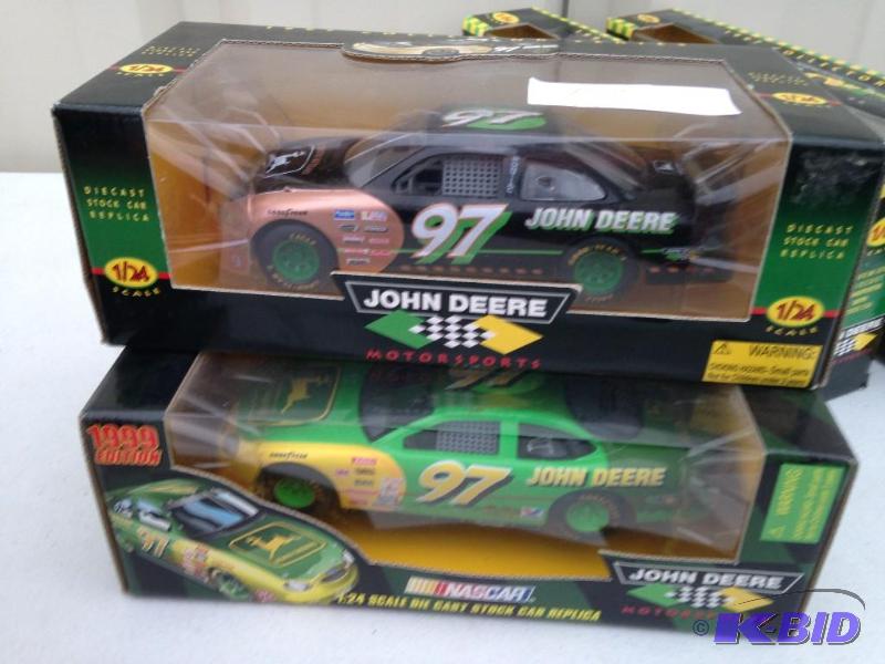 lot 108 image: 2 John Deere Nascar Cars