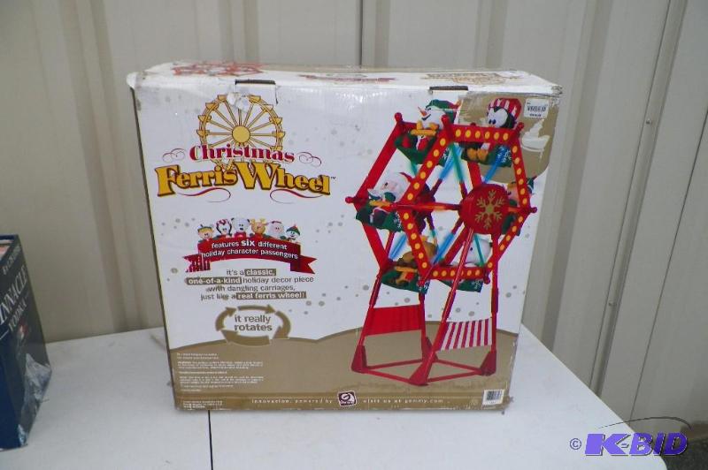 lot 123 image: 5 Foot Tall Christmas Ferris Wheel
