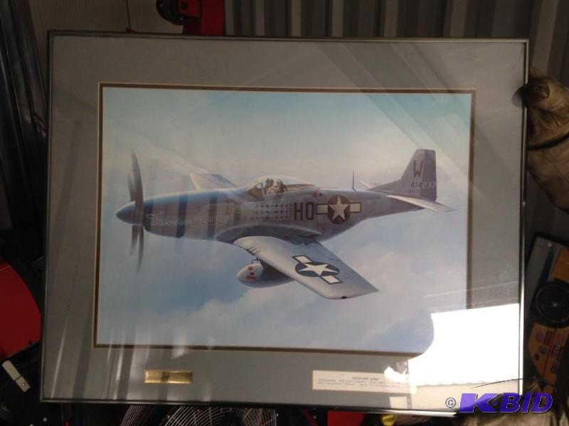 lot 30 image: Mustang Aces Framed Picture