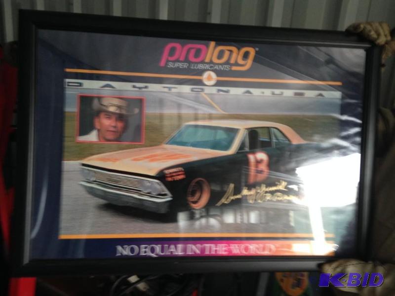 lot 31 image: Picture signed by Nascar Legend Smokey Yurick
