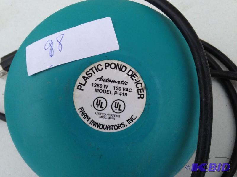 lot 98 image: Plastic Pond De-icer