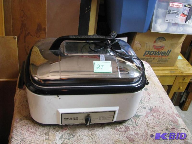 lot 27 image: large nesco roaster looks to be complete...